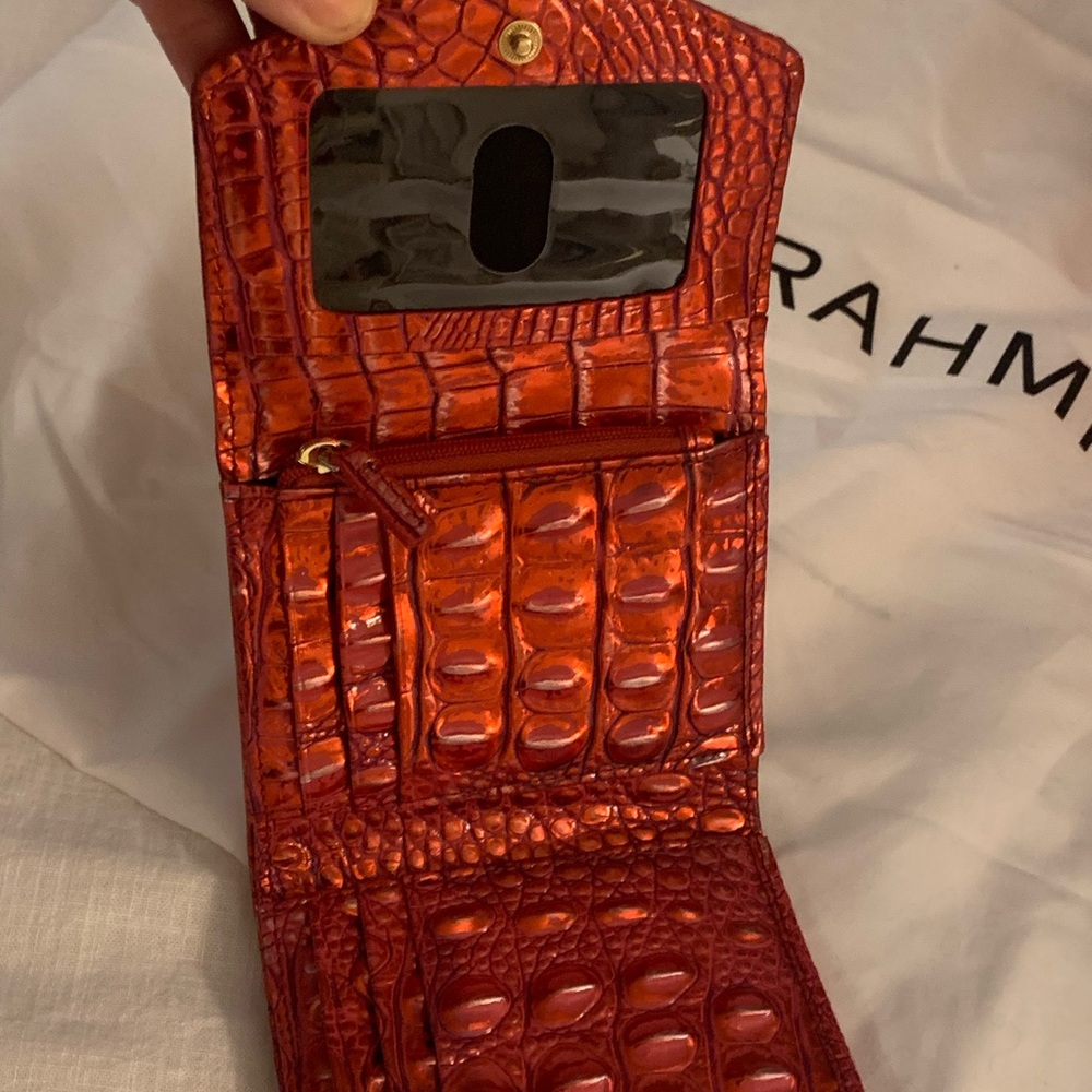 Brahmin RED DRAGON, rare Margo purse+small Veronica wallet. Perfect for holidays - Picture 5 of 12